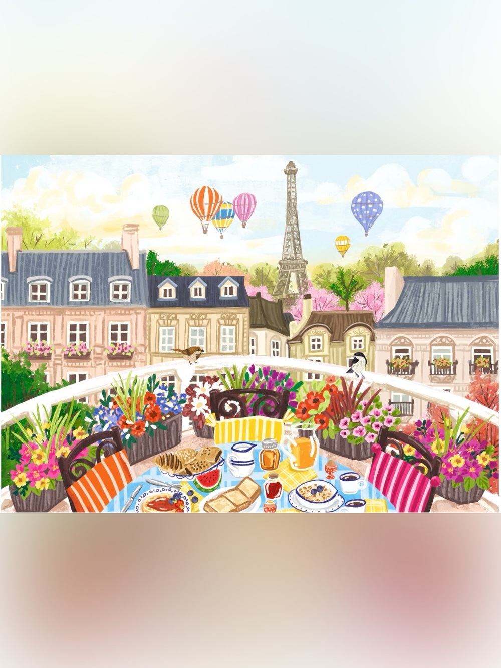 NWT Happy Piece Paris Brunch 1000 piece puzzle